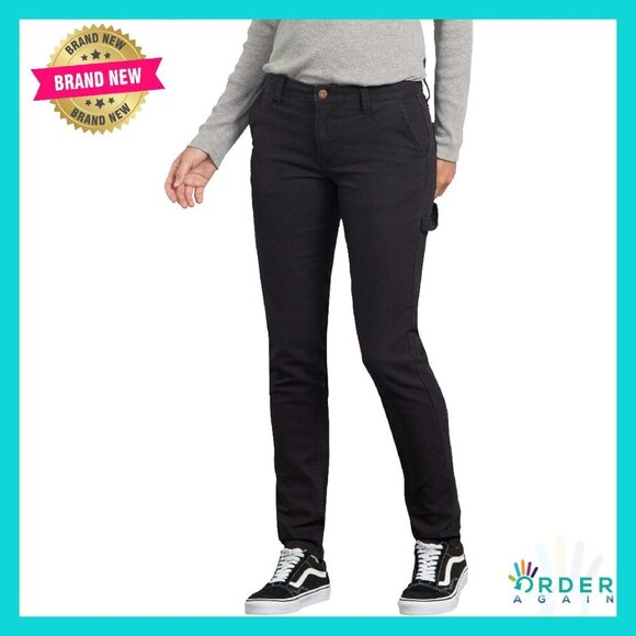 Pants - Slim Straight Carpenter Pants Stretch Duck Fabric Work Utility Classic